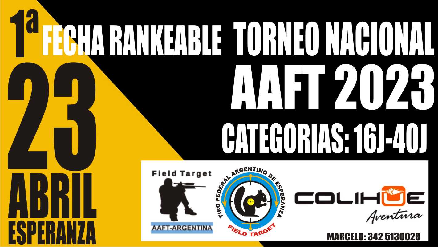 1º Nacional Field Target AAFT . ESPERANZA .2023.-